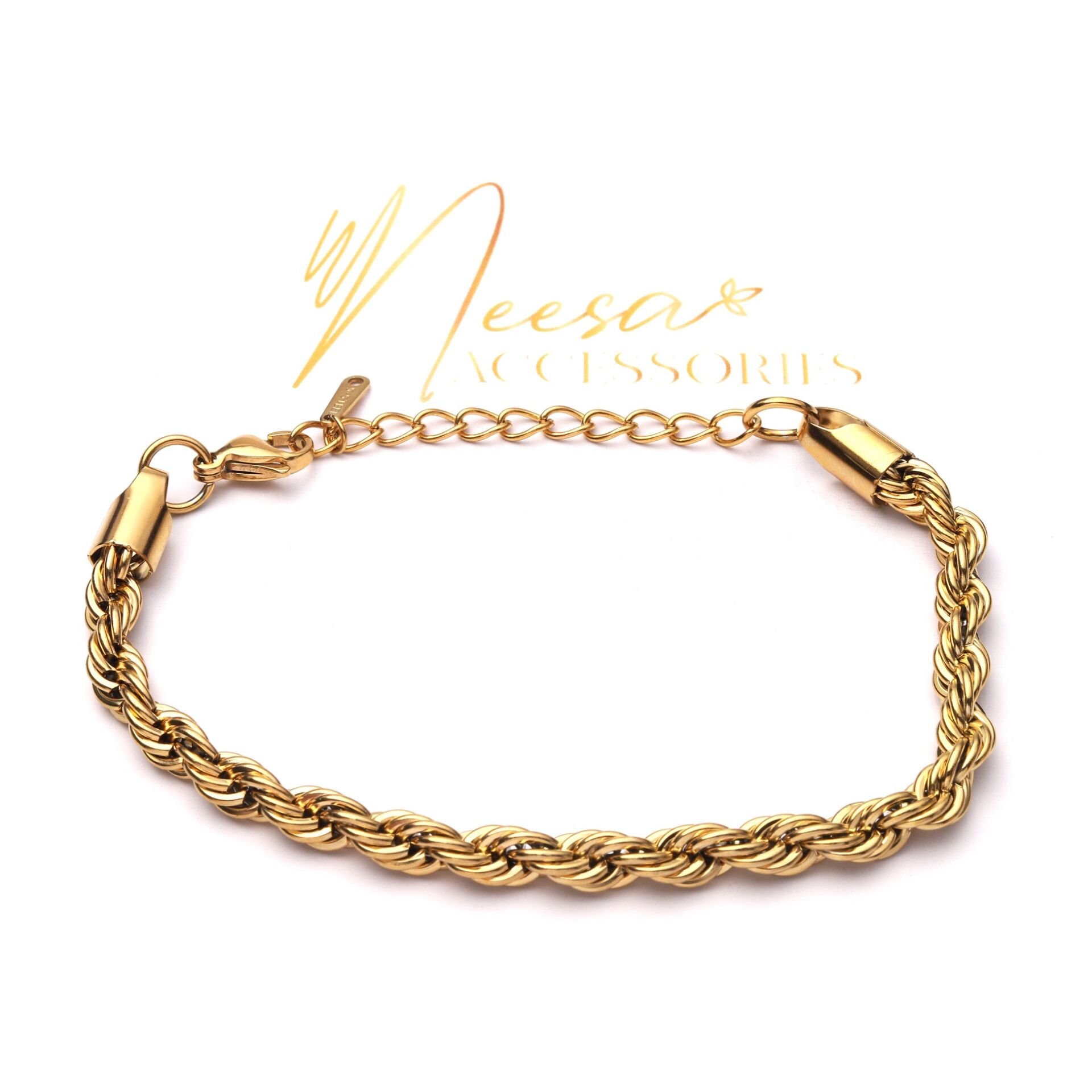 Neesa BURGU Çelik BİLEKLİK22 CmGold