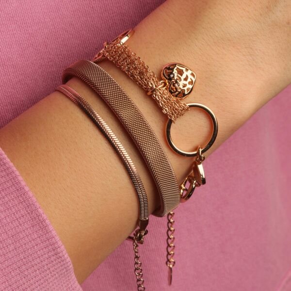 Wicker Kelepçe Elips İç Çap 6cmRose Gold
