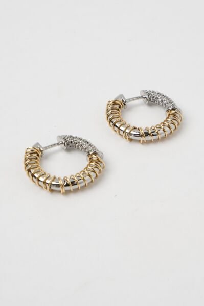 Neesa Özel Seri Marka Model Halka KüpeGold